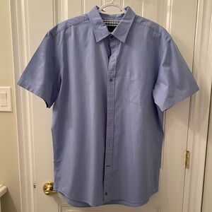 NWOT MEN’S XL KENNETH ROBERTS PLATINUM SHORT SLEEVE BUTTON DOWN SHIRT
